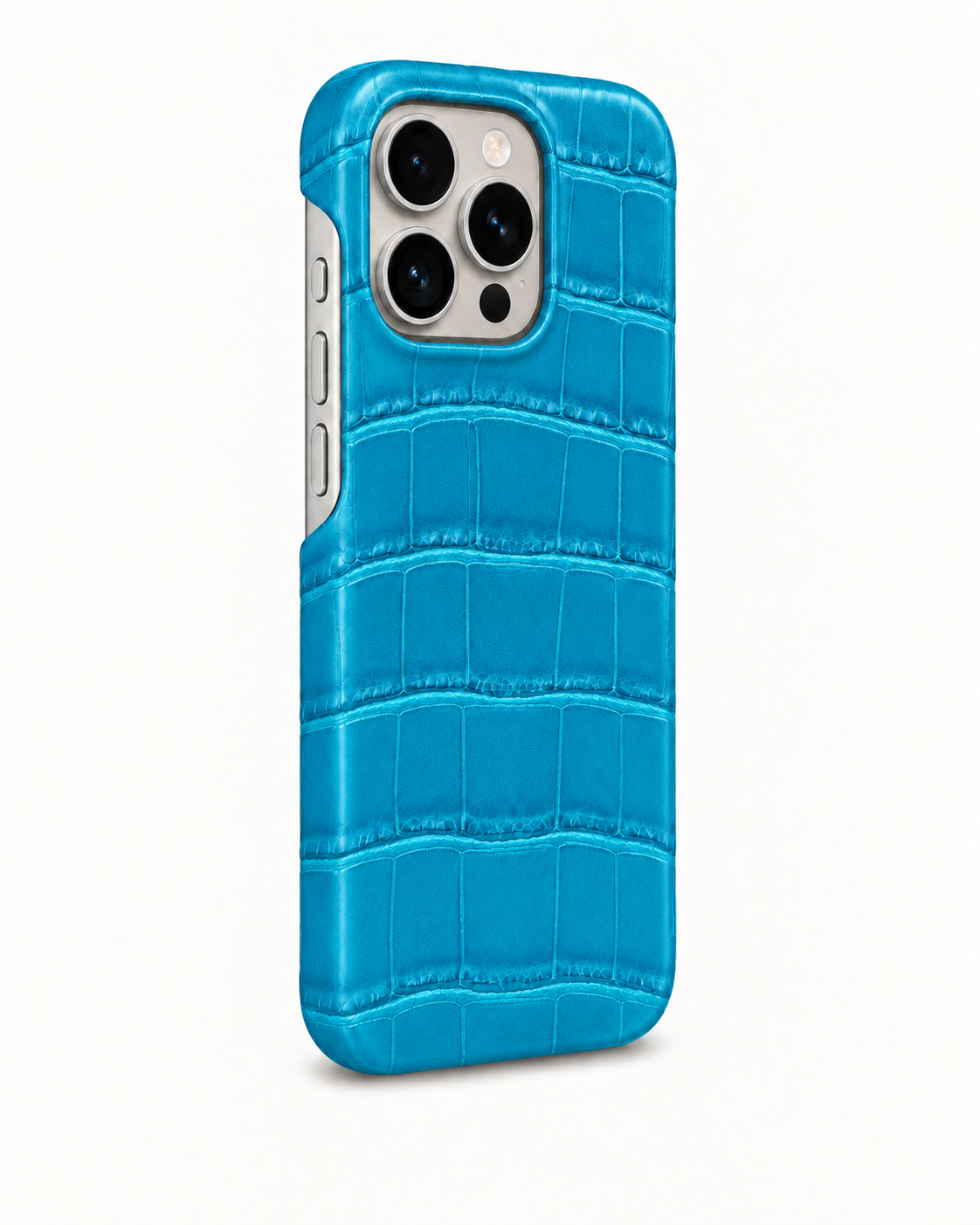 iPhone 16 Pro — Crocodile — Aqua Blue — View image 2