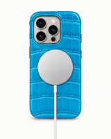 iPhone 16 Pro — Crocodile — Aqua Blue — View image 5