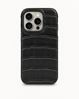 iPhone 16 Pro — Crocodile — Noir — Voir l’image 1