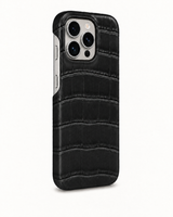 iPhone 16 Pro — Crocodile — Noir — Voir l’image 2