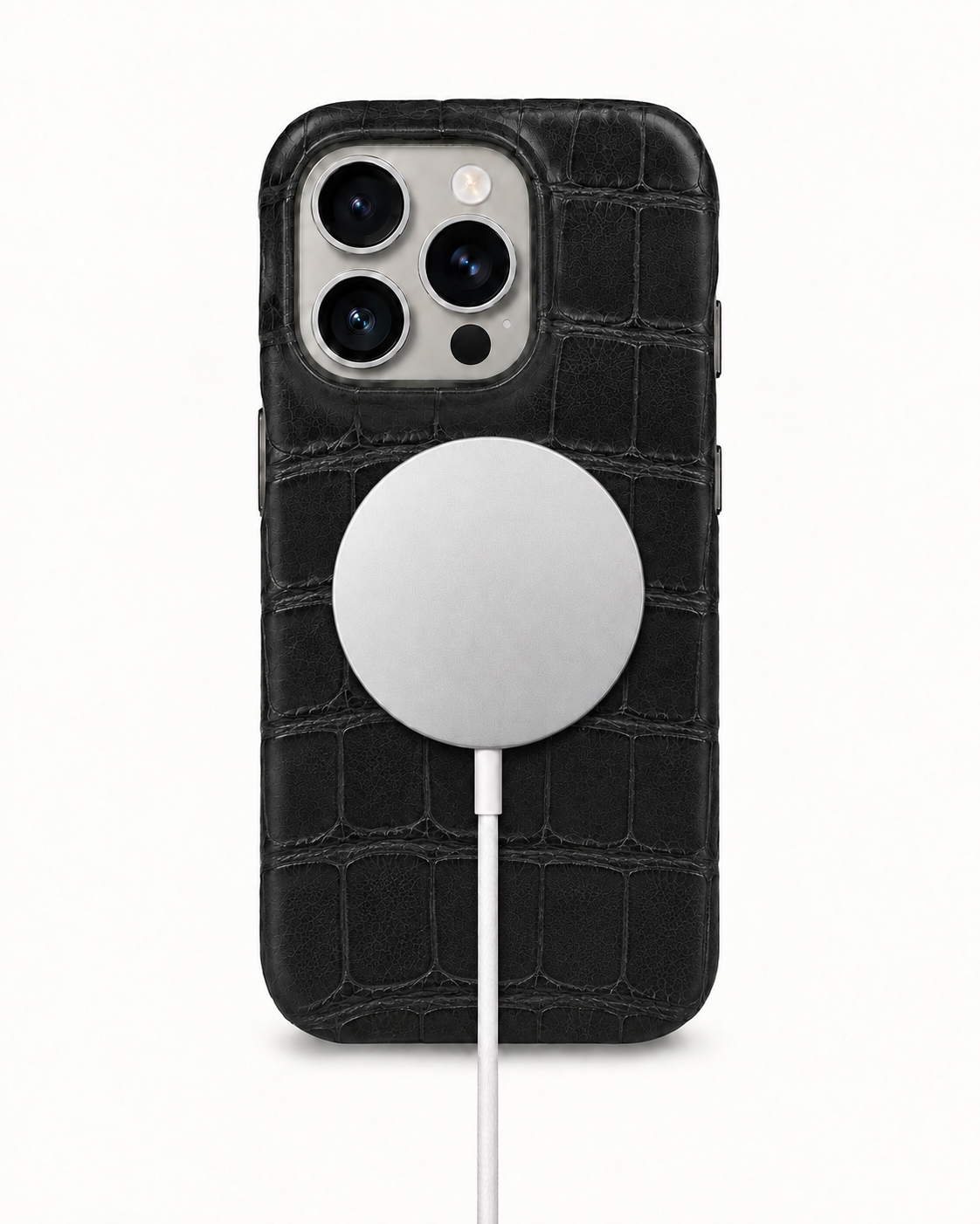 iPhone 16 Pro — Crocodile — Noir — Voir l’image 5
