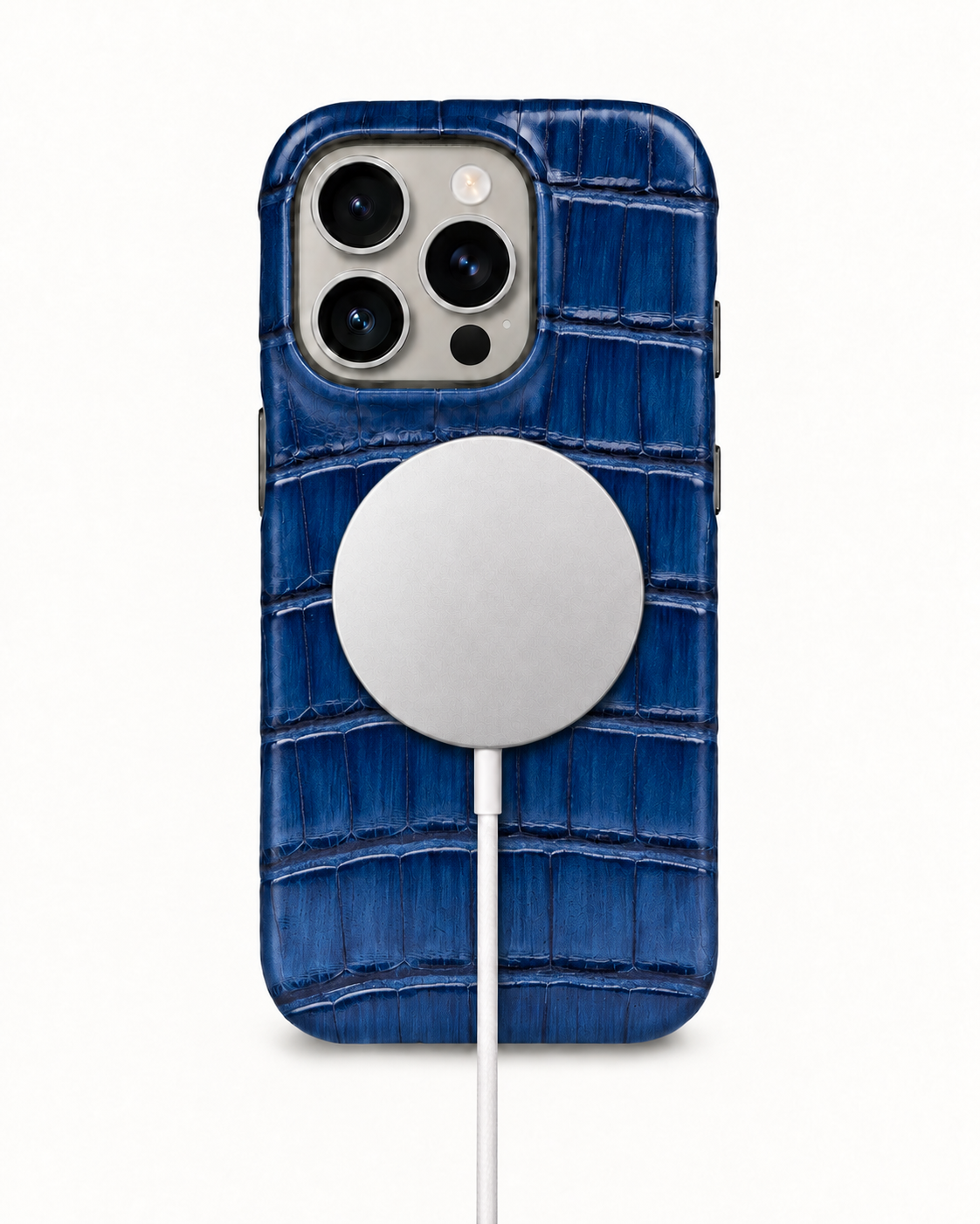 iPhone 16 Pro — Crocodile — Bleu — Voir l’image 5