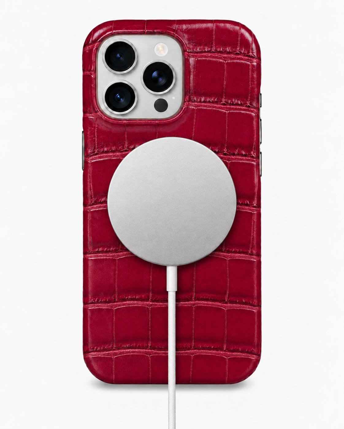 iPhone 16 Pro — Crocodile — Cherry Red — View image 5