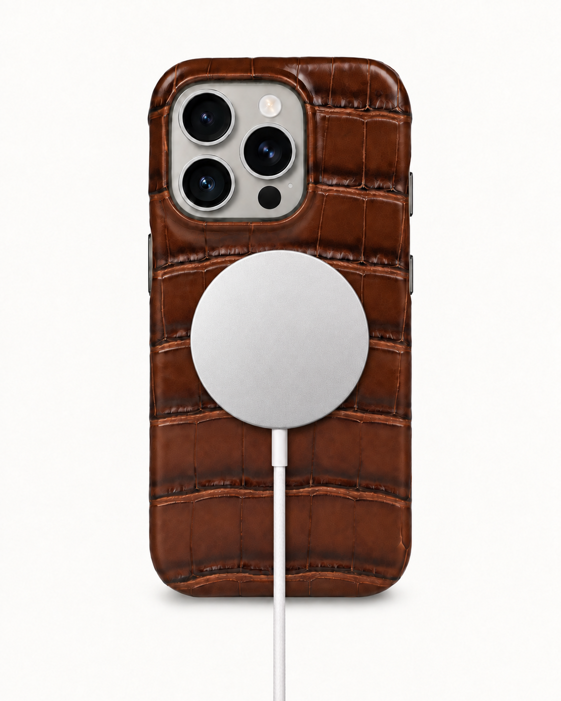 iPhone 16 Pro — Crocodile — Chocolate — View image 5