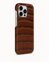iPhone 16 Pro — Crocodile — Chocolate — View image 2