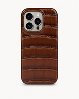 iPhone 16 Pro — Crocodile — Chocolate — View image 1