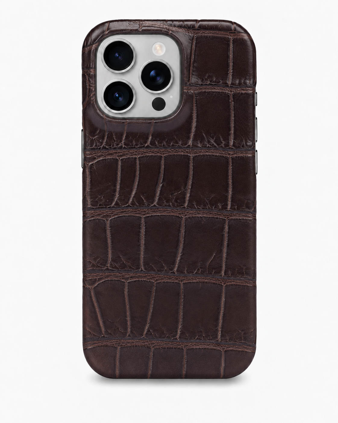 iPhone 16 Pro — Crocodile — Dark Brown — View image 1