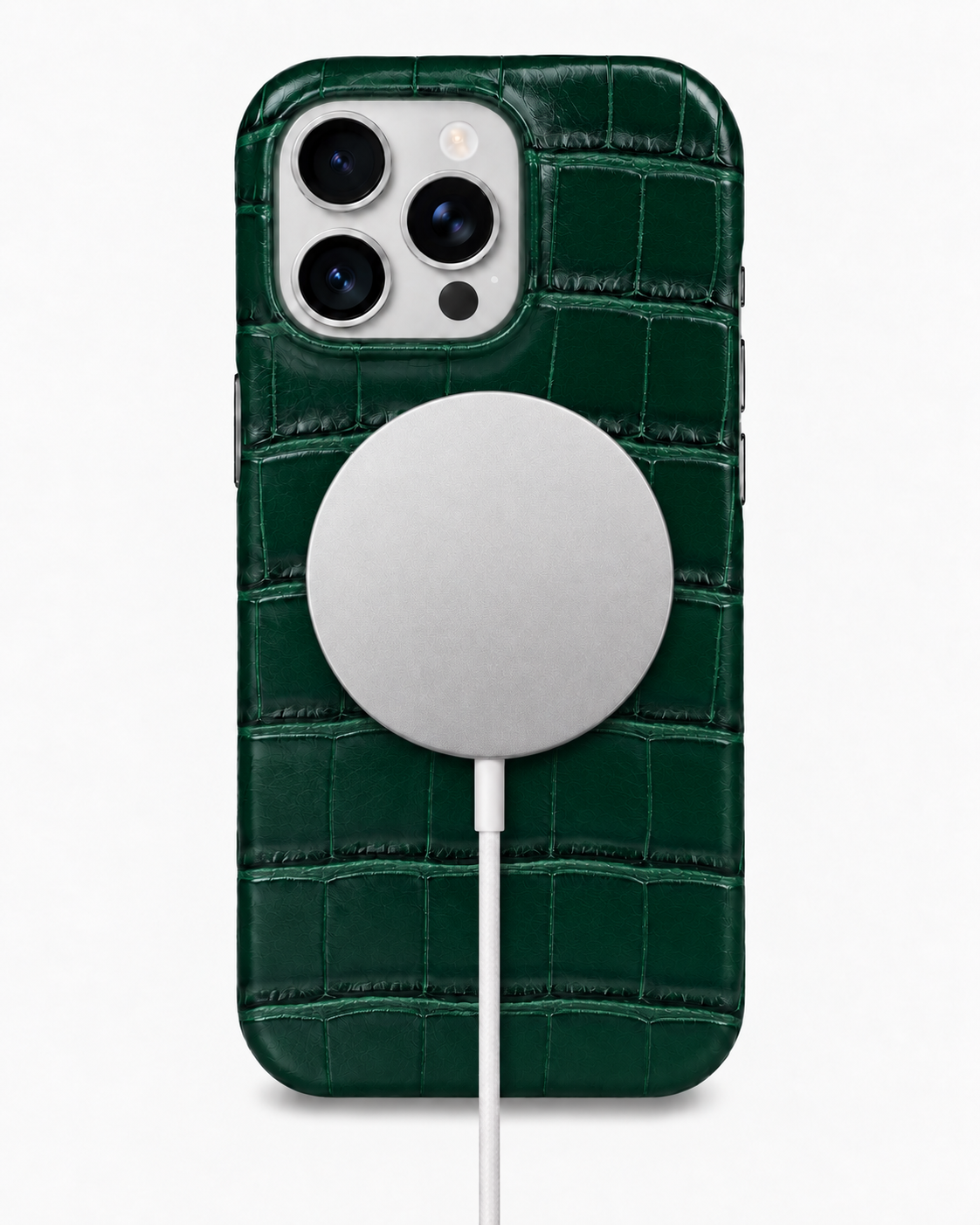 iPhone 16 Pro — Crocodile — Vert foncé — Voir l’image 5