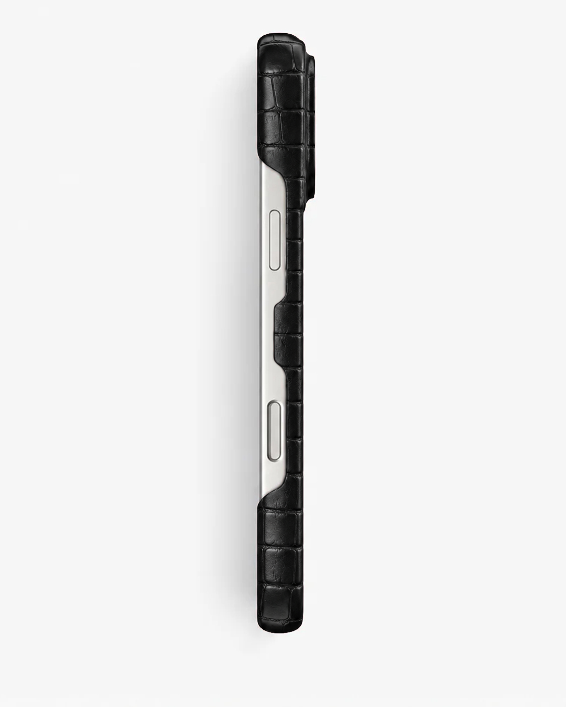 iPhone 17 Pro — Crocodile-embossed calfskin — Black — View image 4
