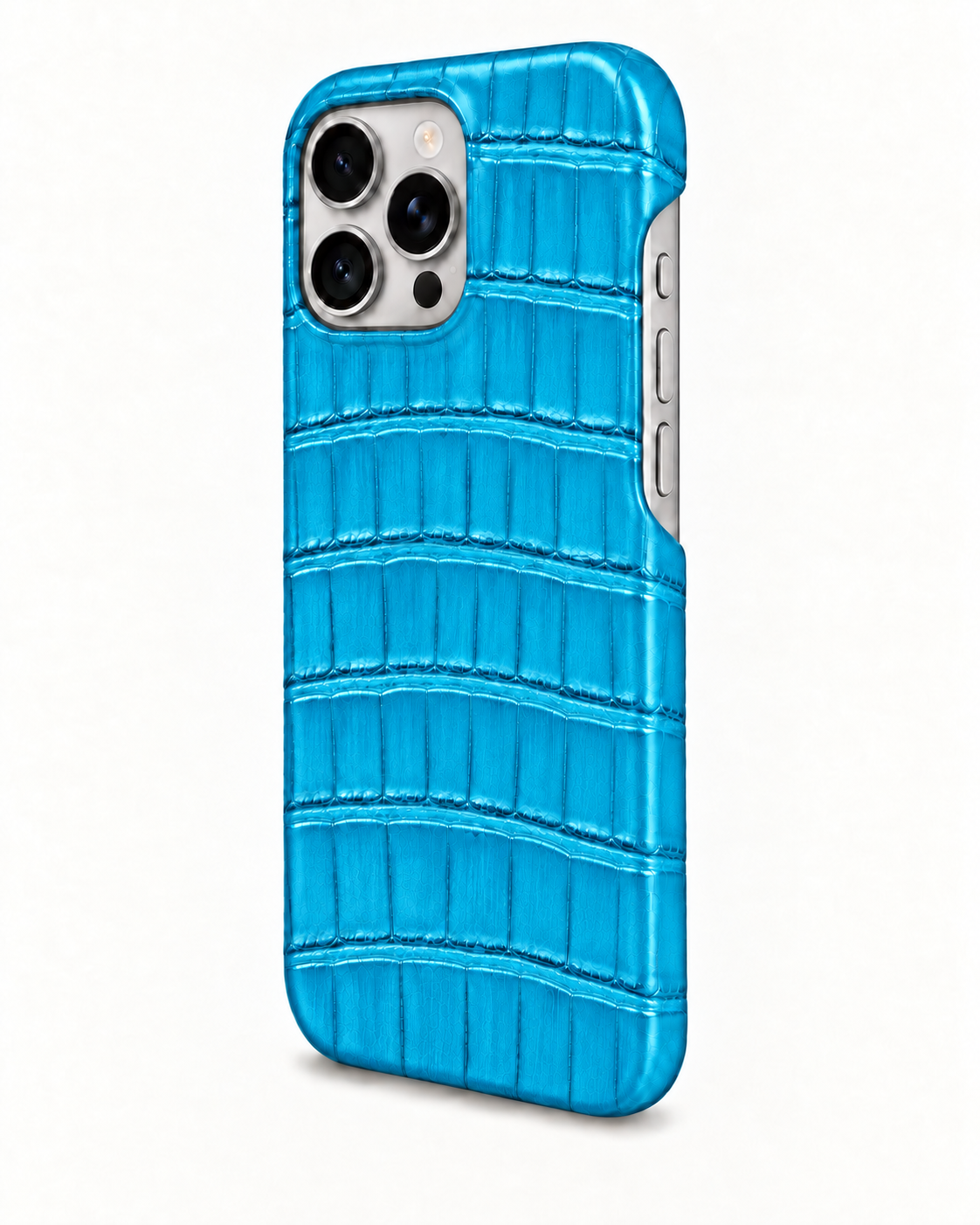 iPhone 16 Pro Max — Crocodile — Aqua Blue — View image 2