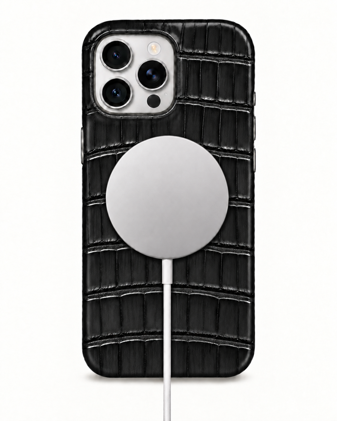 iPhone 16 Pro Max — Coccodrillo — Nero — Visualizza immagine 5