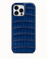 iPhone 16 Pro Max — Coccodrillo — Blu — Visualizza immagine 1