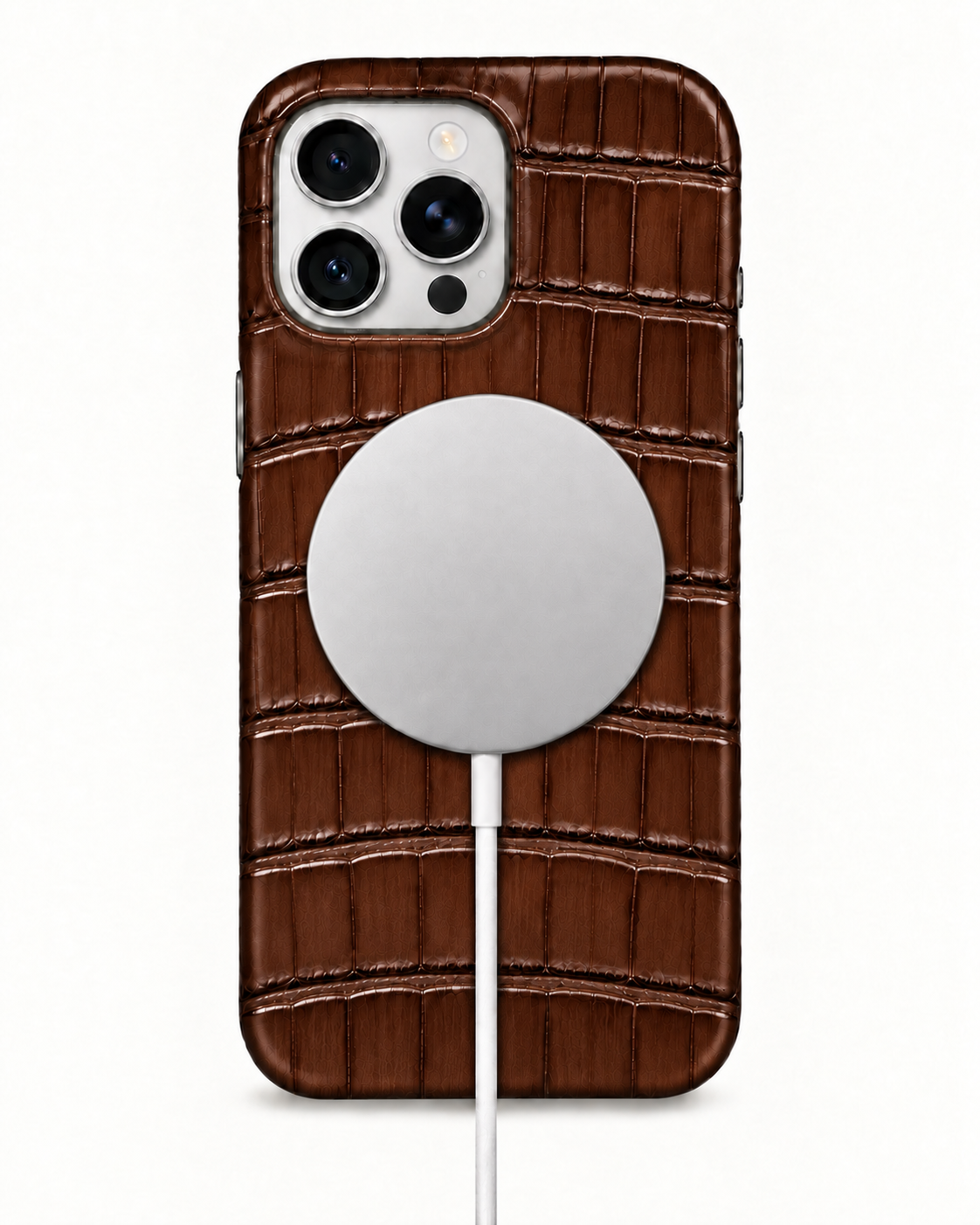 iPhone 16 Pro Max — Crocodile — Chocolat — Voir l’image 5