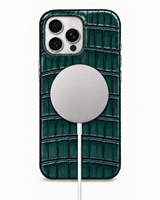 iPhone 16 Pro Max — Crocodile — Vert pétrole foncé — Voir l’image 5