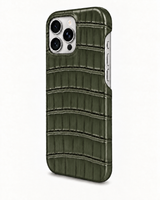 iPhone 16 Pro Max — Crocodile — Vert militaire — Voir l’image 2