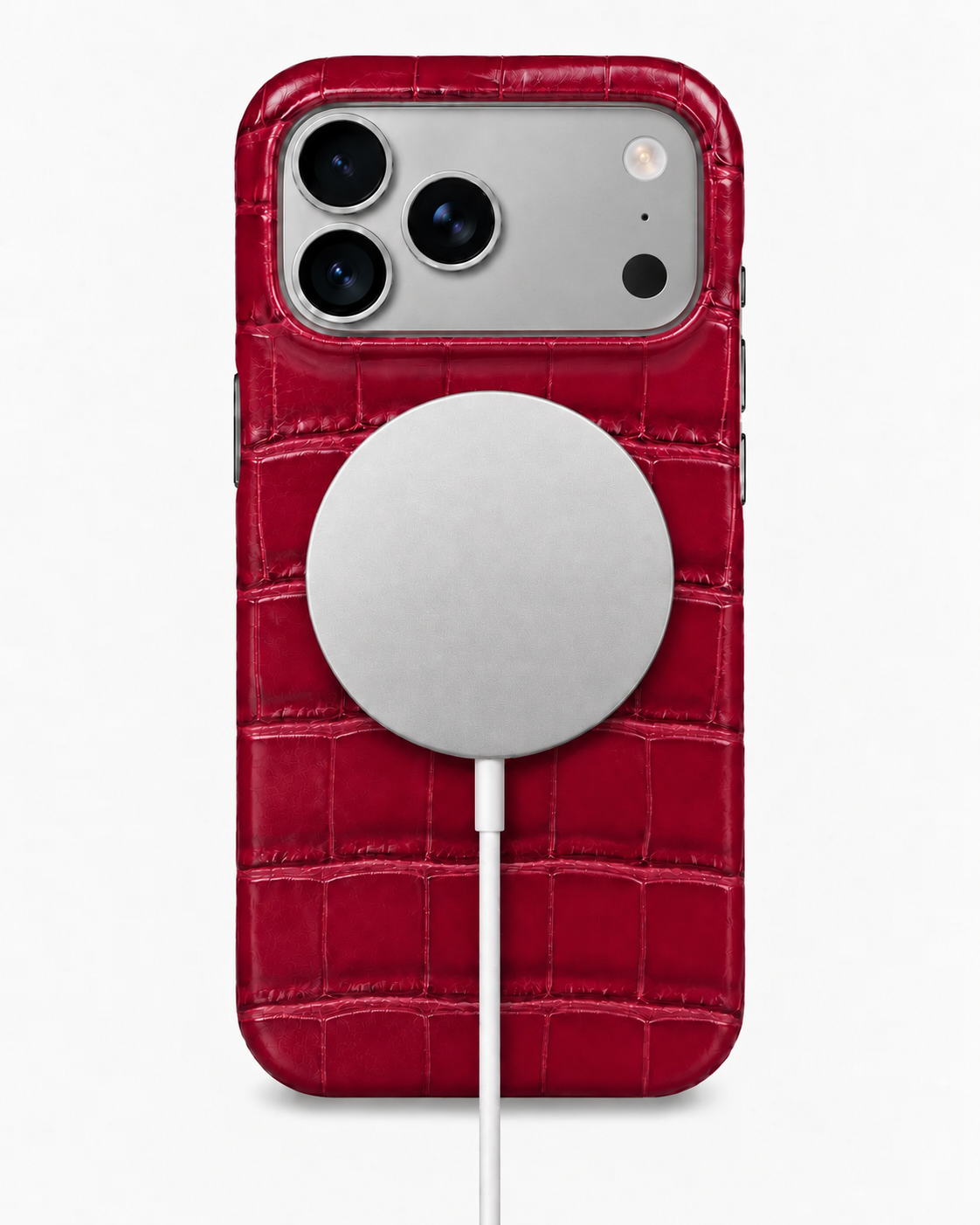iPhone 18 Pro — Coccodrillo — Rosso ciliegia — Visualizza immagine 5