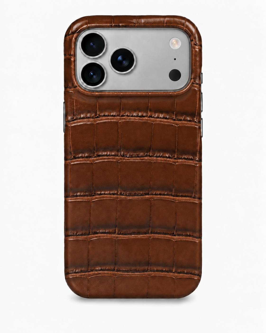 iPhone 18 Pro — Crocodile — Chocolate — View image 1