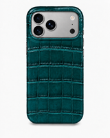 iPhone 18 Pro — Crocodile — Vert pétrole foncé — Voir l’image 1