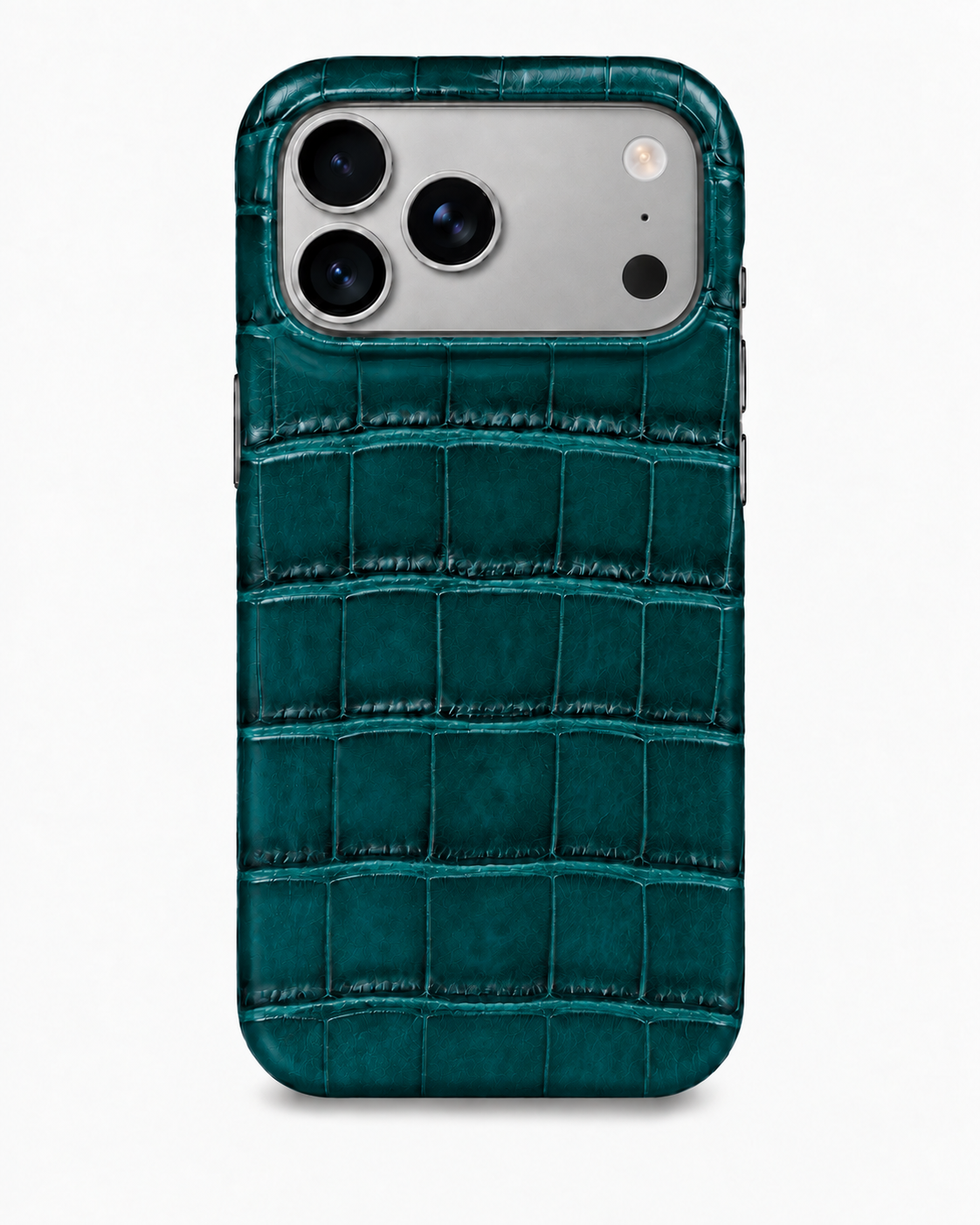 iPhone 18 Pro — Crocodile — Vert pétrole foncé — Voir l’image 1