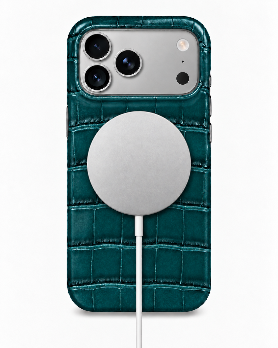 iPhone 18 Pro — Crocodile — Vert pétrole foncé — Voir l’image 5