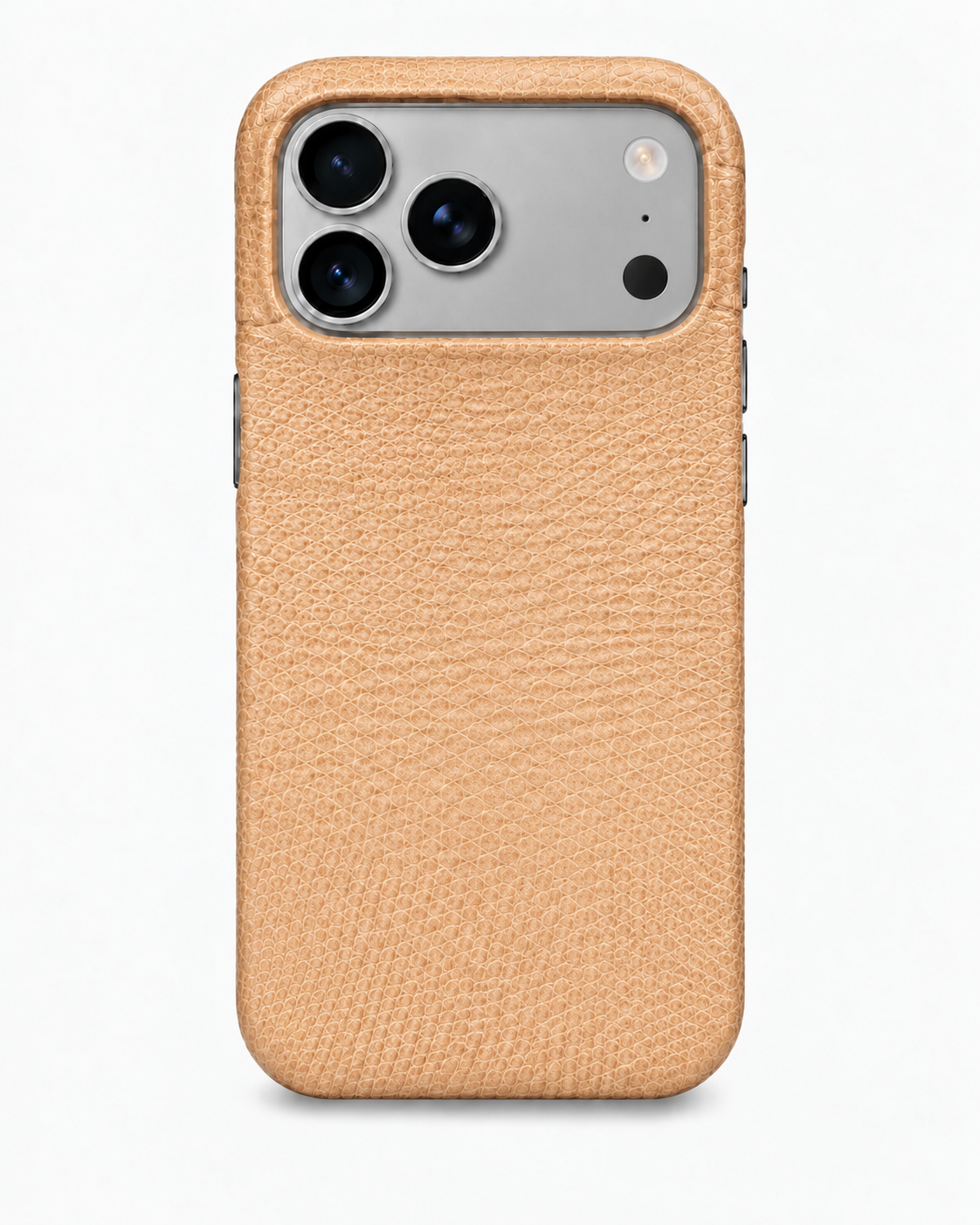 Cover CLAN per iPhone 17 Pro e iPhone 18 Pro in lucertola Beige, vista posteriore