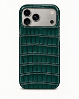 iPhone 17 Pro Max — Crocodile — Vert pétrole foncé — Voir l’image 1