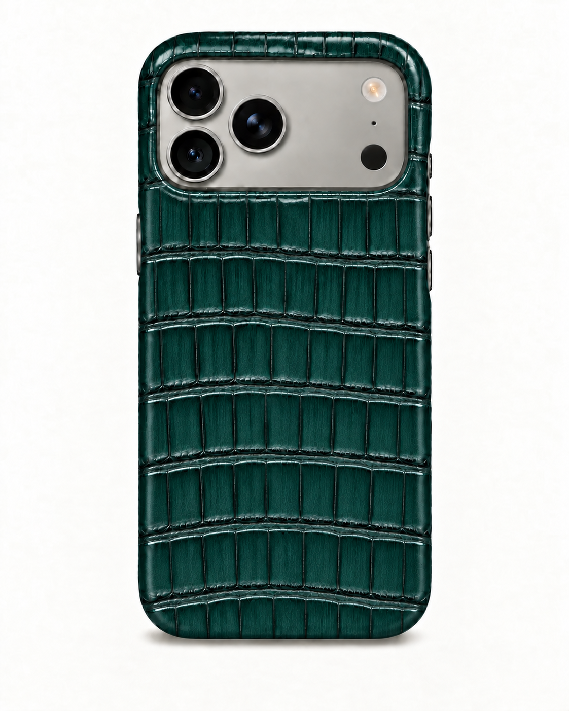 iPhone 17 Pro Max — Crocodile — Vert pétrole foncé — Voir l’image 1