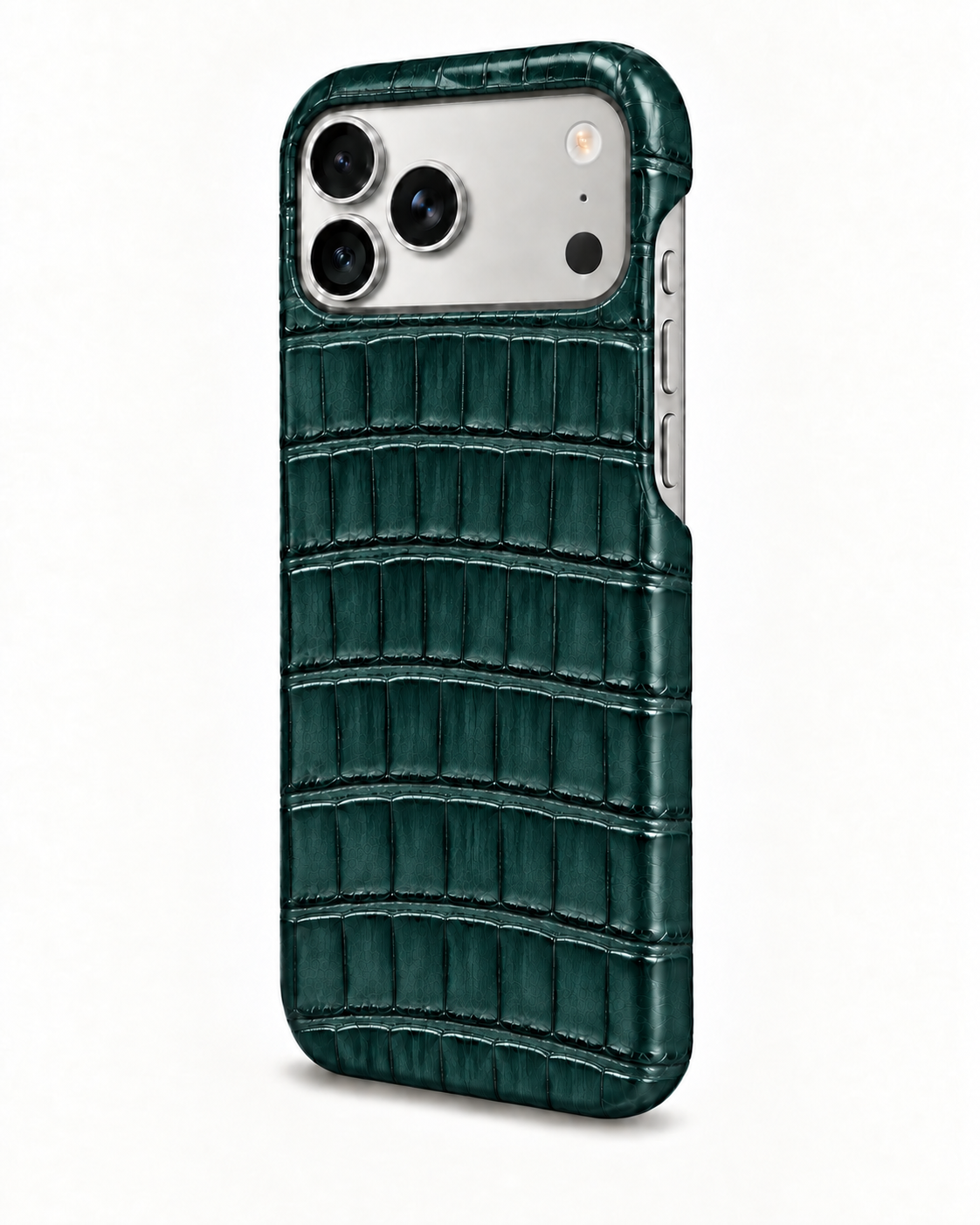 iPhone 18 Pro Max — Crocodile — Vert pétrole foncé — Voir l’image 2