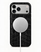 iPhone 18 Pro Max — Crocodile-embossed calfskin — Black — View image 5