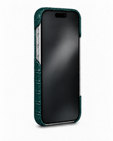 iPhone 18 Pro Max — Crocodile-embossed calfskin — Dark Green — View image 3