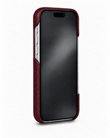 iPhone 16 Pro — Genarbtes Kalbsleder — Burgundy — Bild ansehen 3