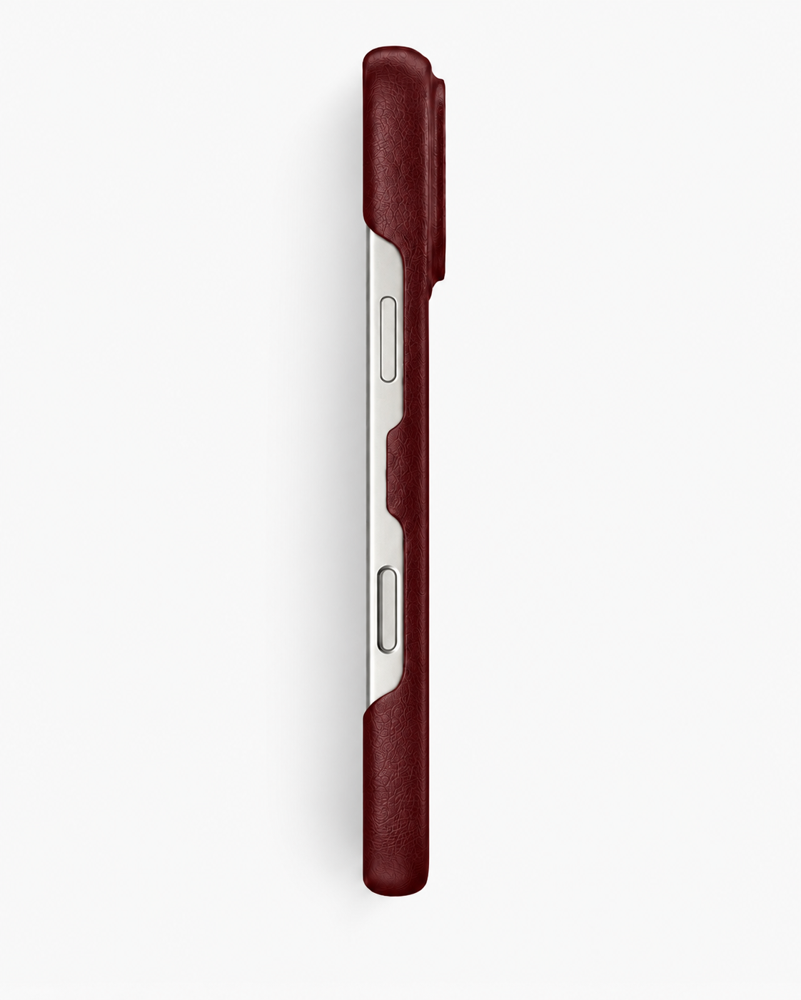 iPhone 16 Pro — Genarbtes Kalbsleder — Burgundy — Bild ansehen 4