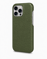 iPhone 16 Pro — Grained calfskin — Green — View image 2