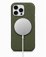 iPhone 16 Pro — Grained calfskin — Green — View image 5