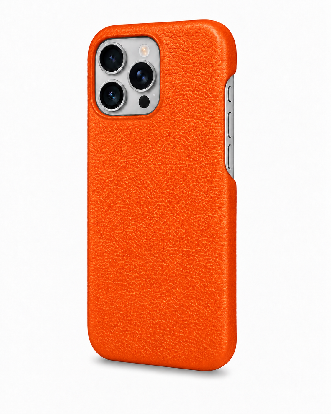 iPhone 16 Pro — Genarbtes Kalbsleder — Orange — Bild ansehen 2