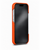 iPhone 16 Pro — Genarbtes Kalbsleder — Orange — Bild ansehen 3