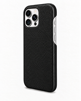 iPhone 16 Pro Max — Grained calfskin — Black — View image 2