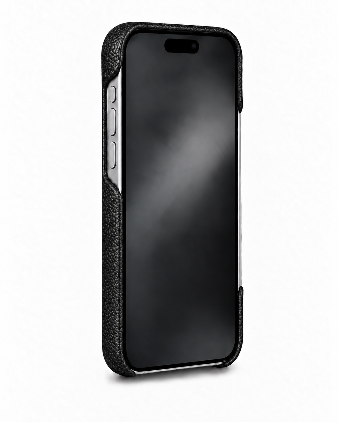 iPhone 16 Pro Max — Grained calfskin — Black — View image 3