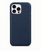 iPhone 16 Pro Max — Grained calfskin — Blue — View image 1