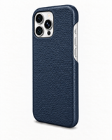 iPhone 16 Pro Max — Grained calfskin — Blue — View image 2