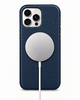 iPhone 16 Pro Max — Grained calfskin — Blue — View image 5