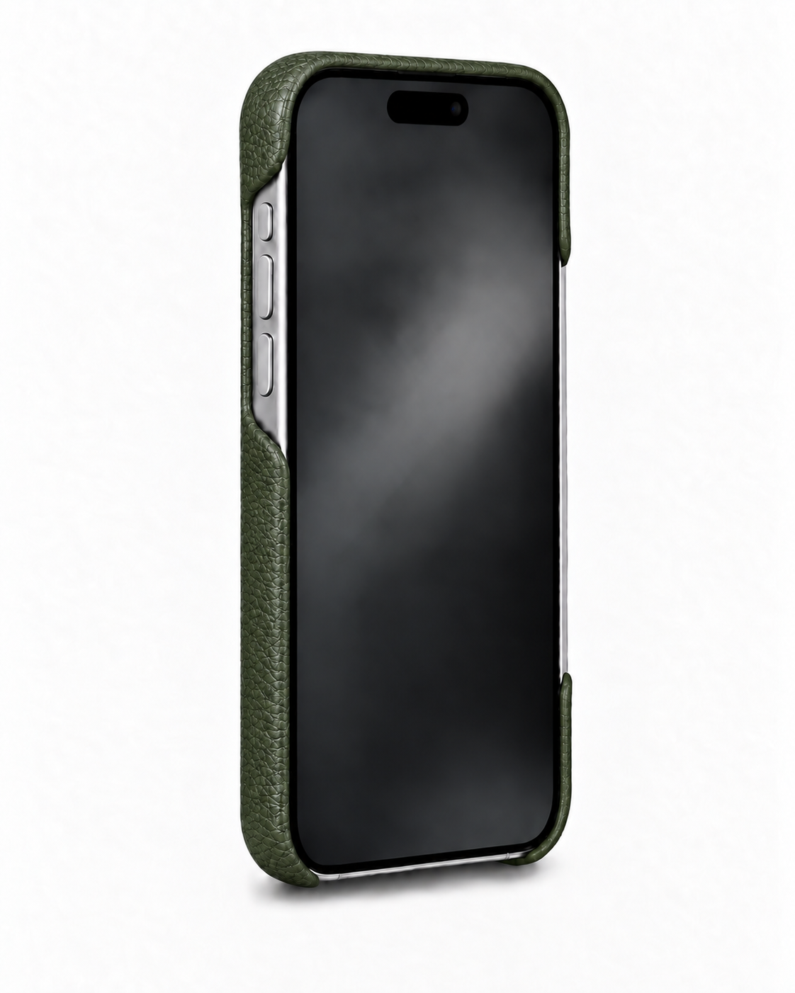 iPhone 16 Pro Max — Grained calfskin — Green — View image 3