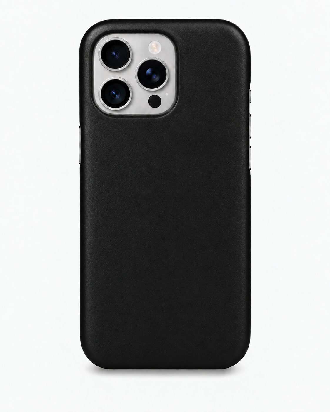iPhone 16 Pro — Smooth calfskin — Black — View image 1
