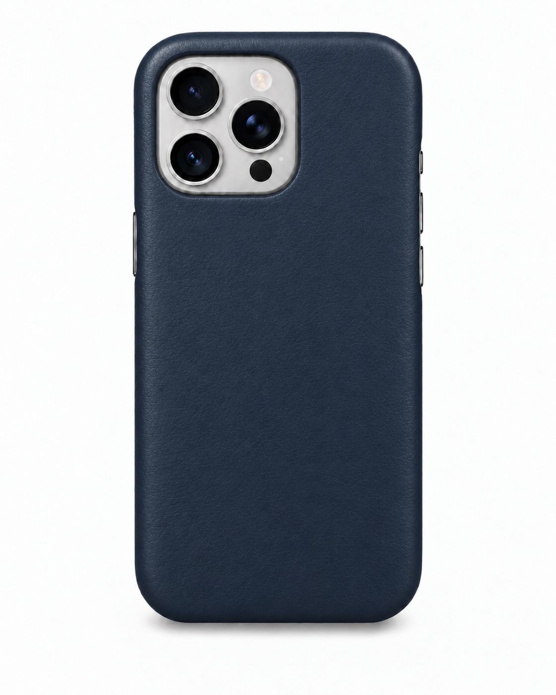 iPhone 16 Pro — Smooth calfskin — Blue — View image 1