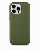 iPhone 16 Pro — Smooth calfskin — Green — View image 1