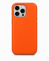 iPhone 16 Pro — Glattes Kalbsleder — Orange — Bild ansehen 1