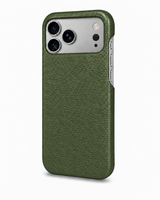 iPhone 18 Pro — Grained calfskin — Green — View image 2