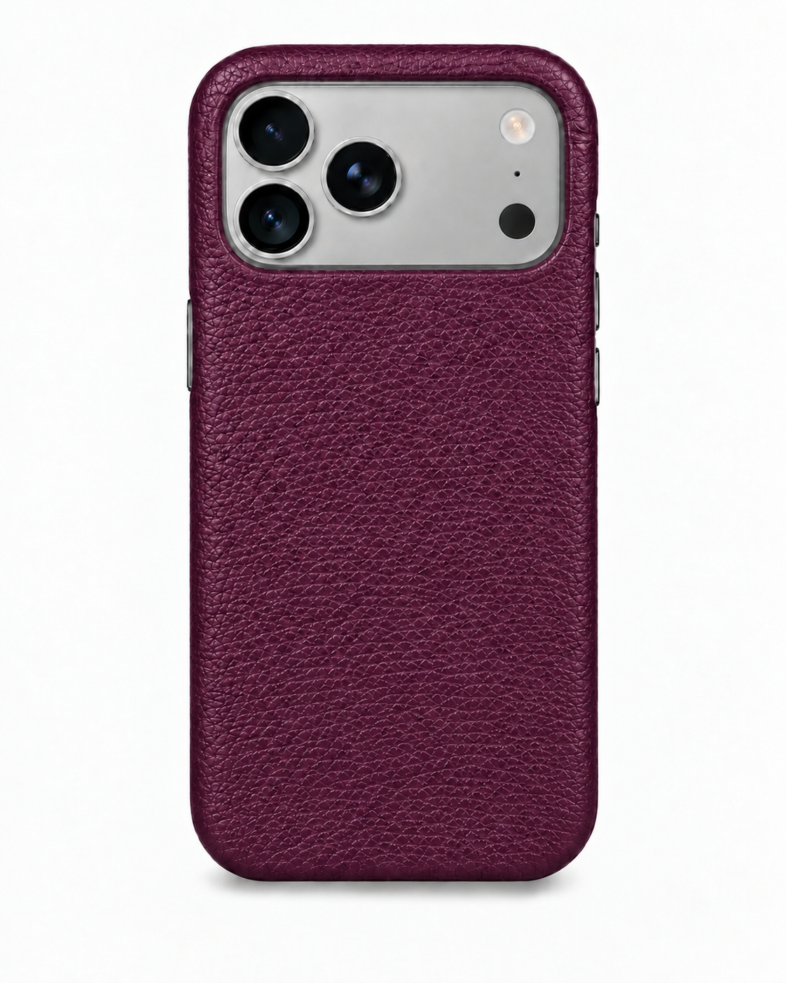 iPhone 18 Pro — Grained calfskin — Purple — View image 1