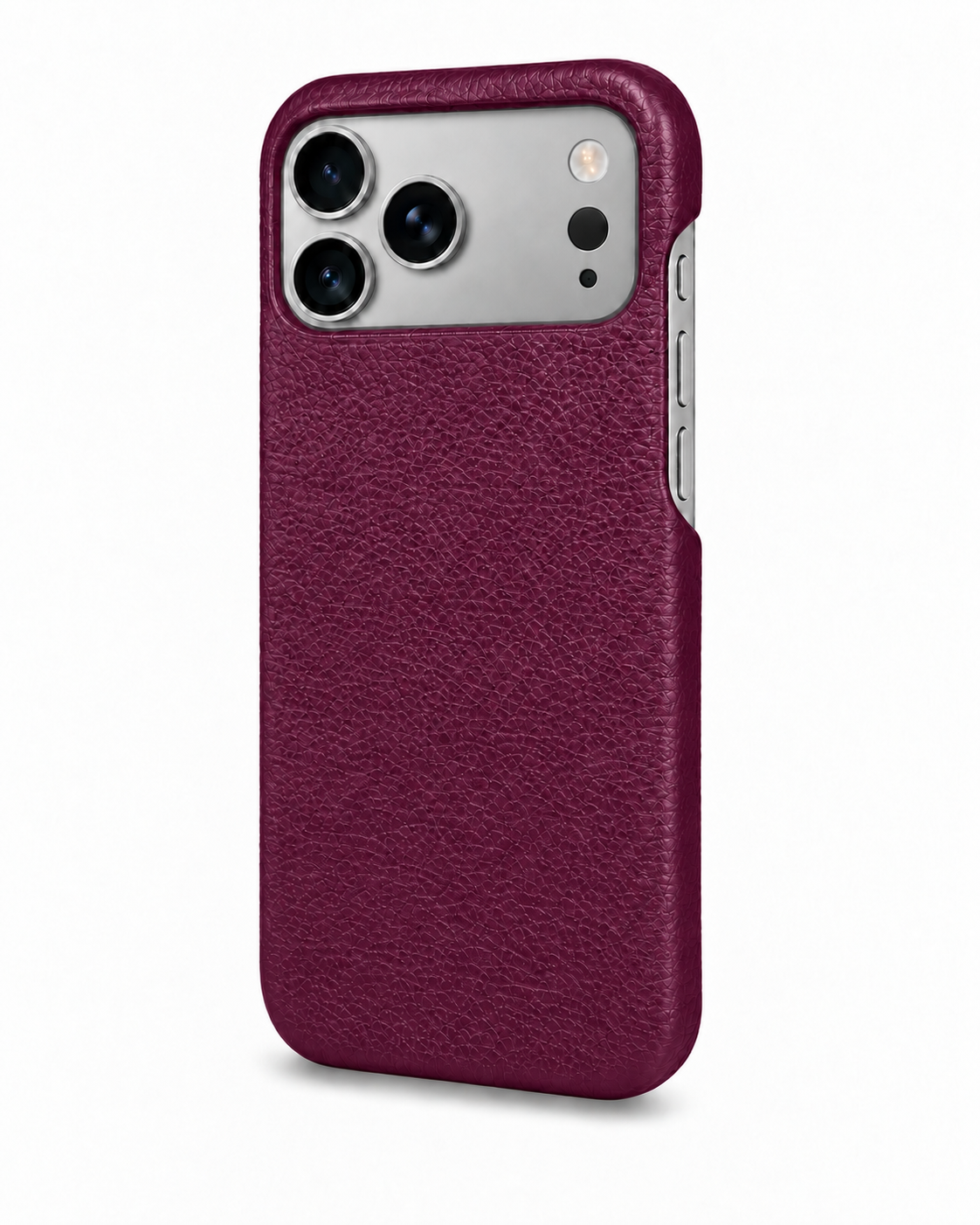 iPhone 18 Pro — Grained calfskin — Purple — View image 2