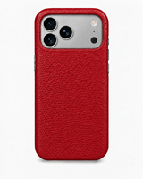 iPhone 17 Pro — Genarbtes Kalbsleder — Rot — Bild ansehen 1